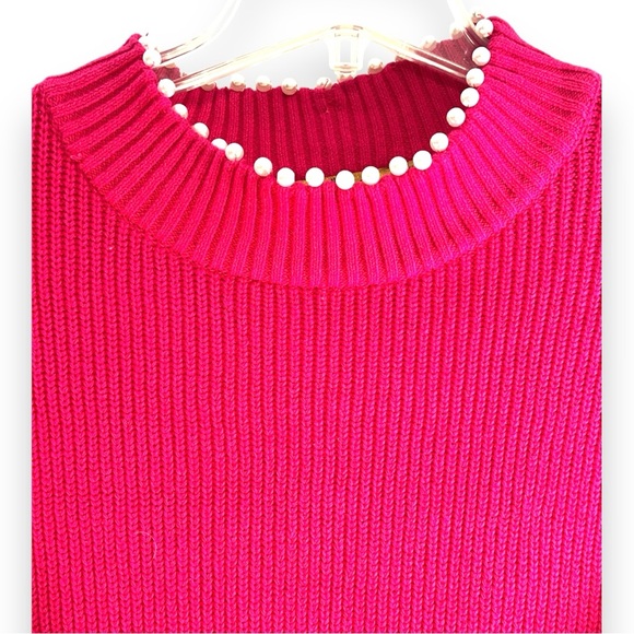 BELLDINI Pink Pearl Embellished sweater NWOT SZ  XL - Picture 5 of 10